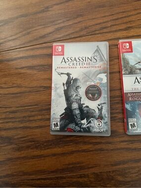 Assassin's Creed III Remastered (Nintendo Switch) - White & Black Cover
